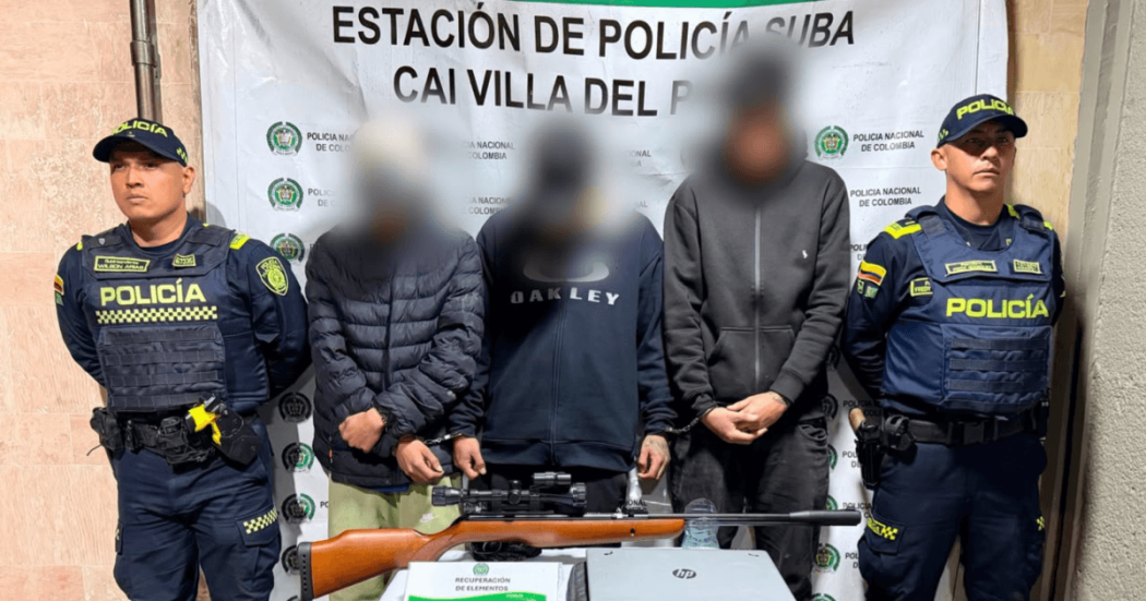 Tres apartamenteros capturados.
