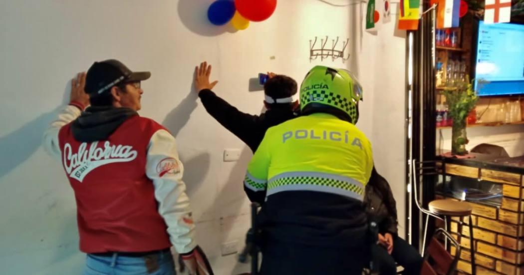 Foto de funcionarios del Distrito en operativo de seguridad
