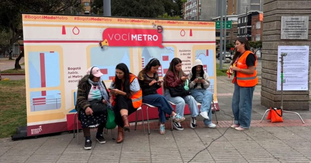 Foto de actividad del Metro de Bogotá 