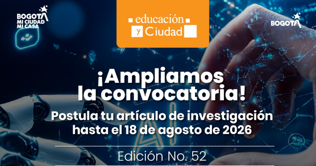 Imagen gráfica con el texto: Ampliamos la convocatoria postula tu artículo de investigación hasta el 18 de agosto 