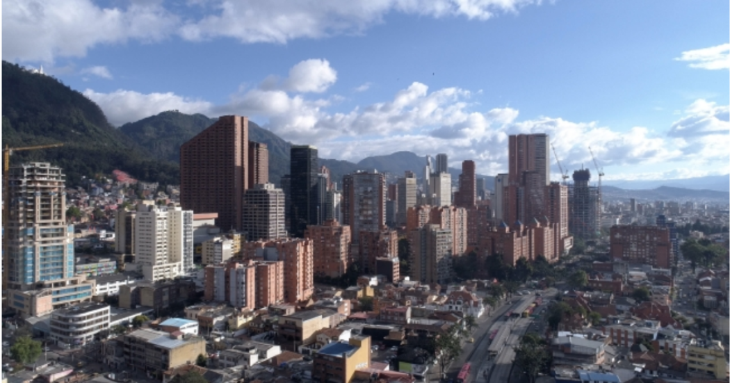 Foto panorámica de Bogotá