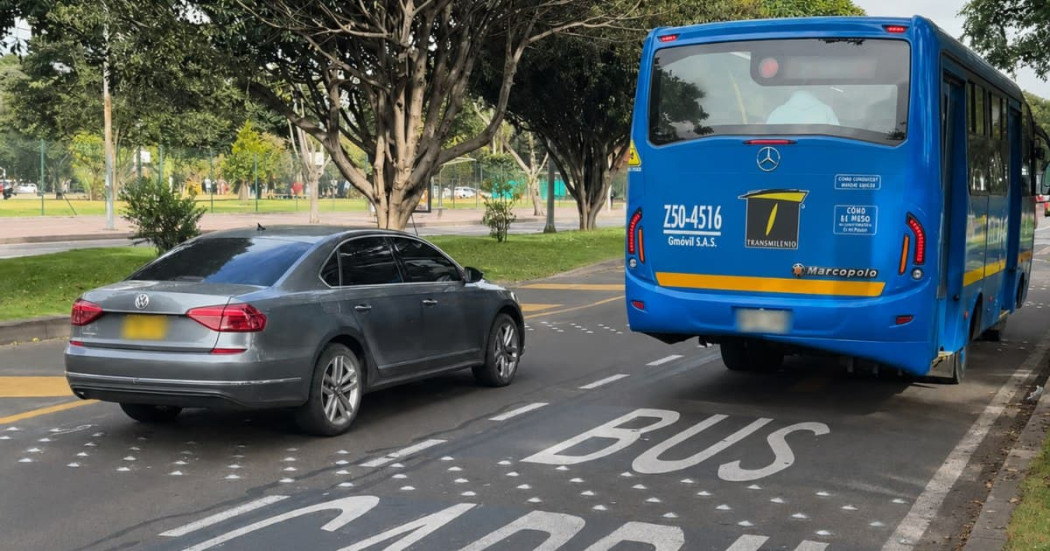 Foto del Carril Preferencial de la calle 63