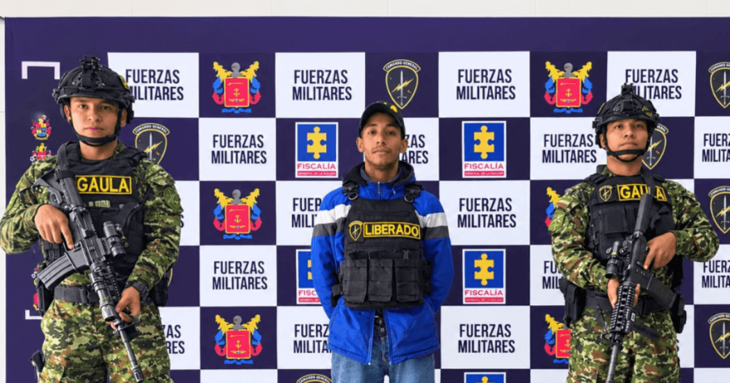 Hombre liberado en operativo del Gaula Militar de la Brigada 13 del Ejército.