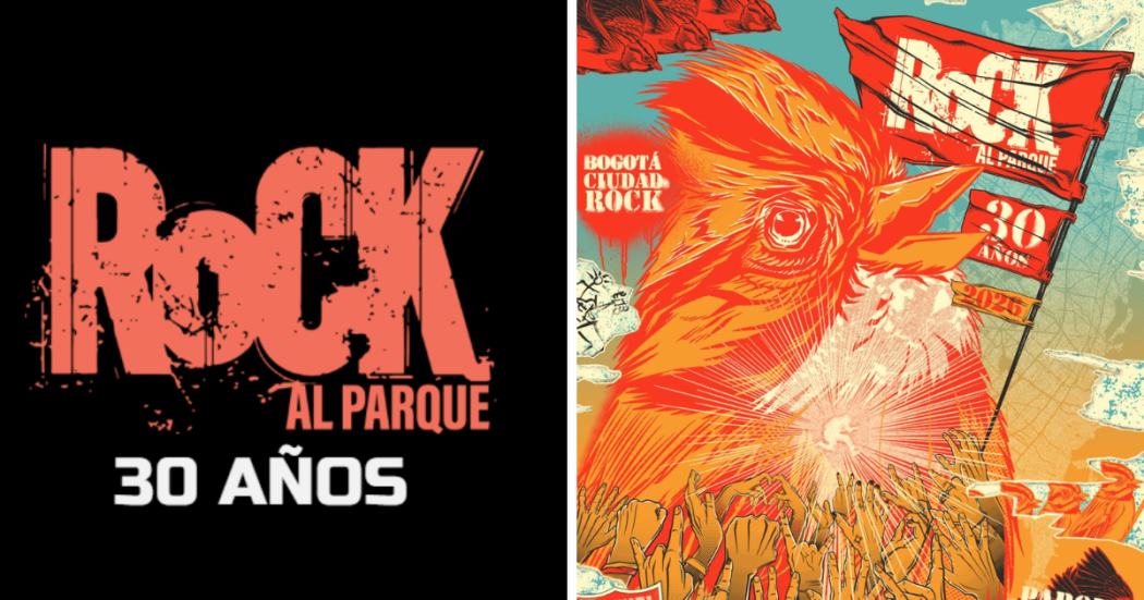 Ilustración del copetón imagen oficial de Rock al Parque 30 años.