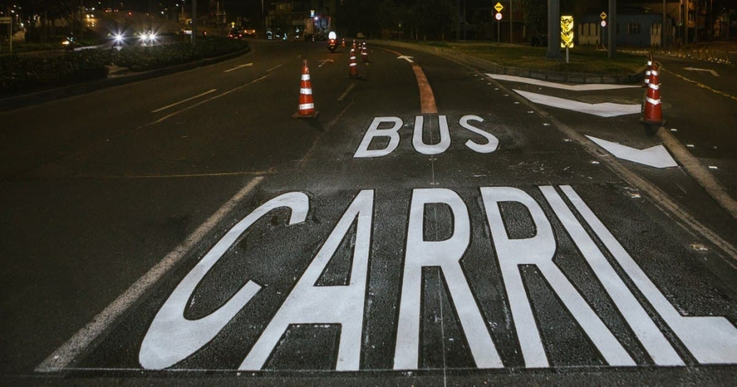 Foto del Carril Preferencial de la calle 63
