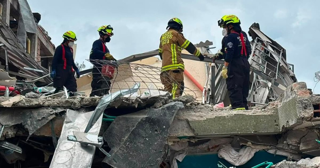 Rescatistas del Cuerpo Oficial de Bomberos de Bogotá
