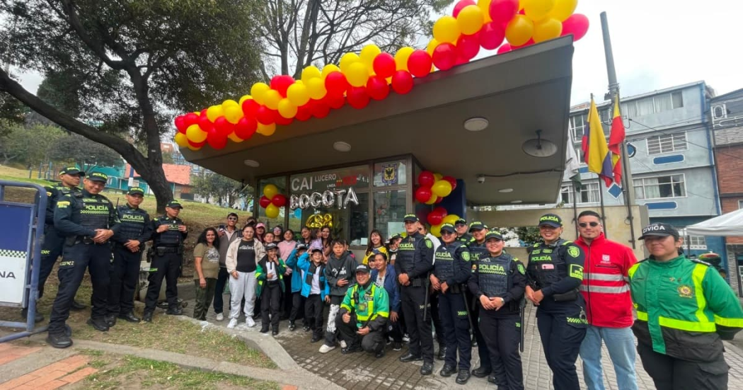 Foto de actividad de la Policía en Bogotá 