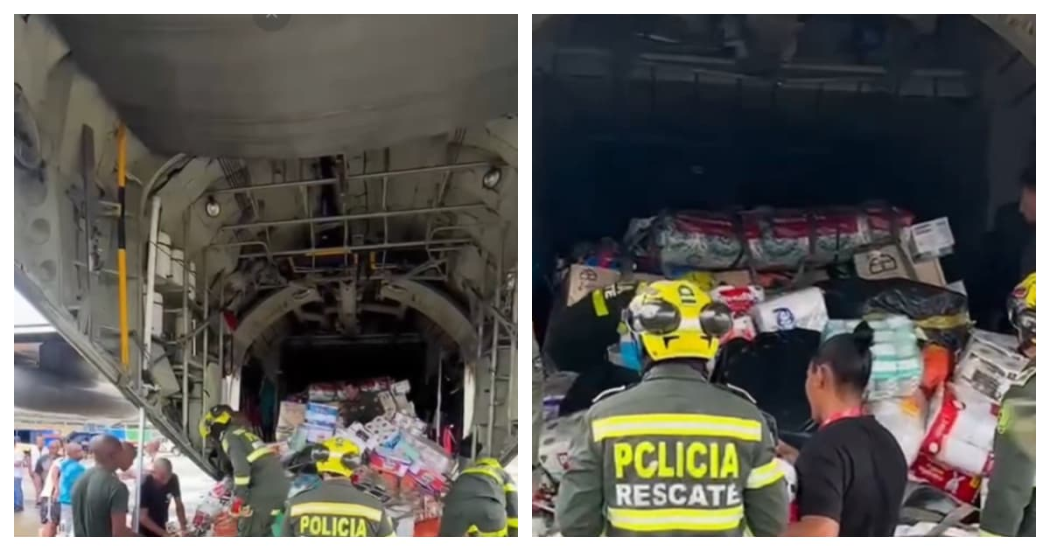Captura de pantalla de un video sobre ayudas humanitarias