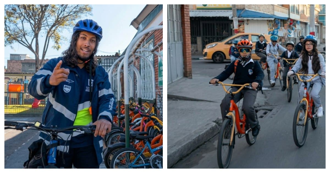 Captura de pantalla de un video sobre Al Colegio en Bici 