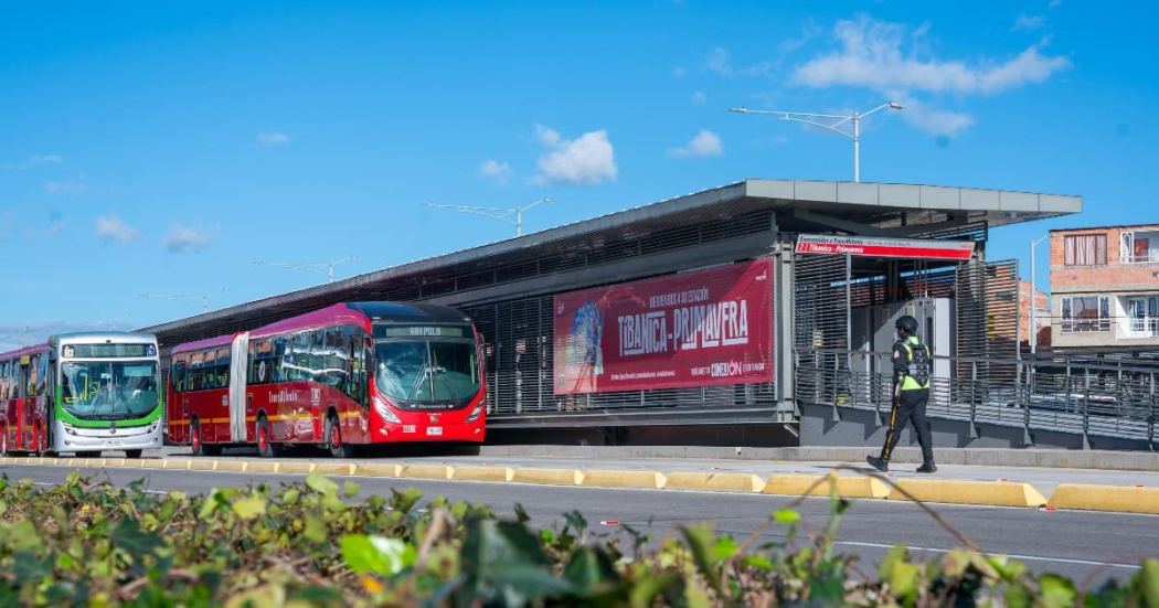 Foto de una de las nuevas estaciones de TransMilenio en la avenida Ciudad de Cali en la localidad de Bosa.