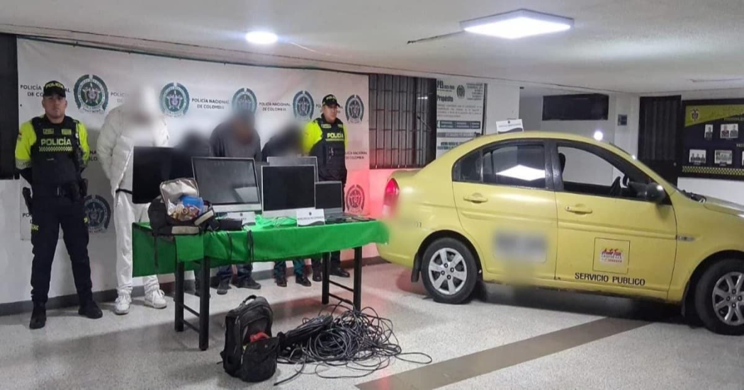 Foto de capturados en Bogotá