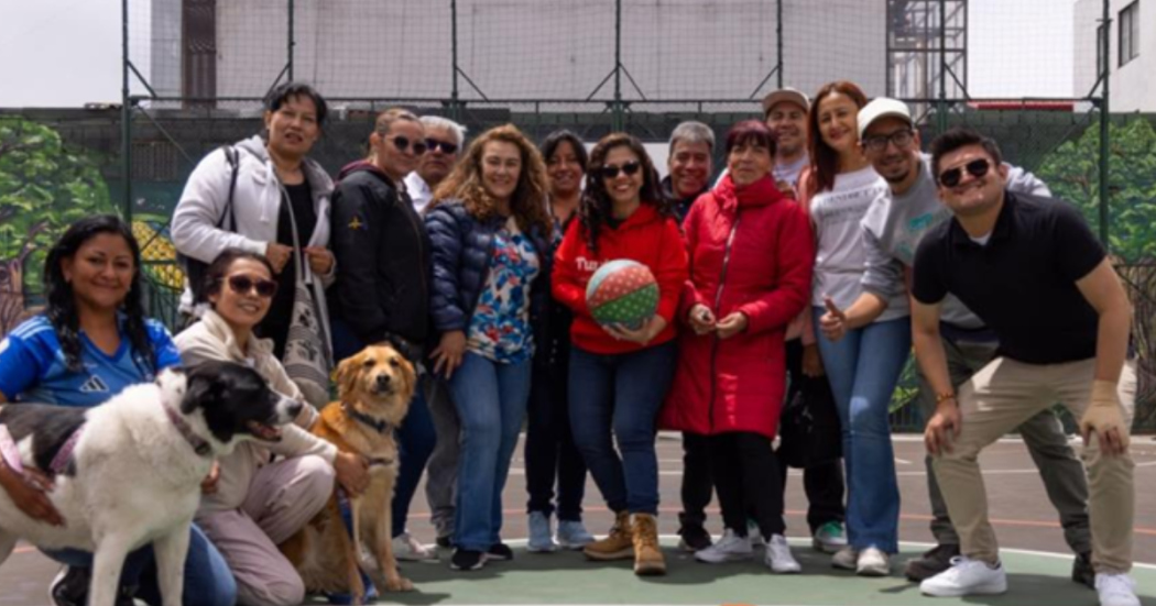 Foto de unos ciudadanos de la localidad de Tunjuelito