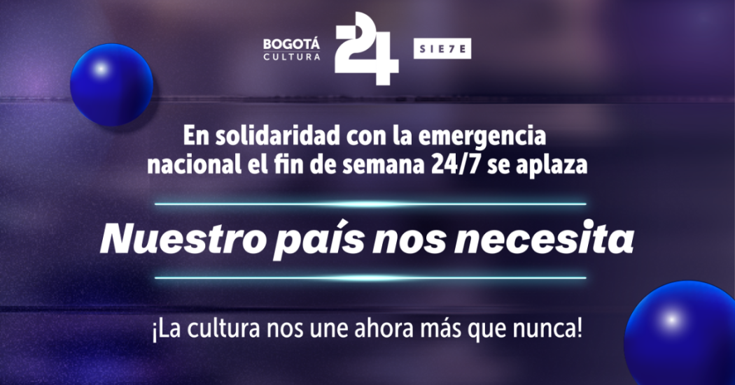 Imagen del cartel con la información sobre la reprogramación de este Festival.