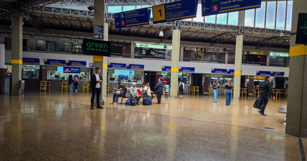 Foto de una de las sedes de la Terminal de Transporte de Bogotá.