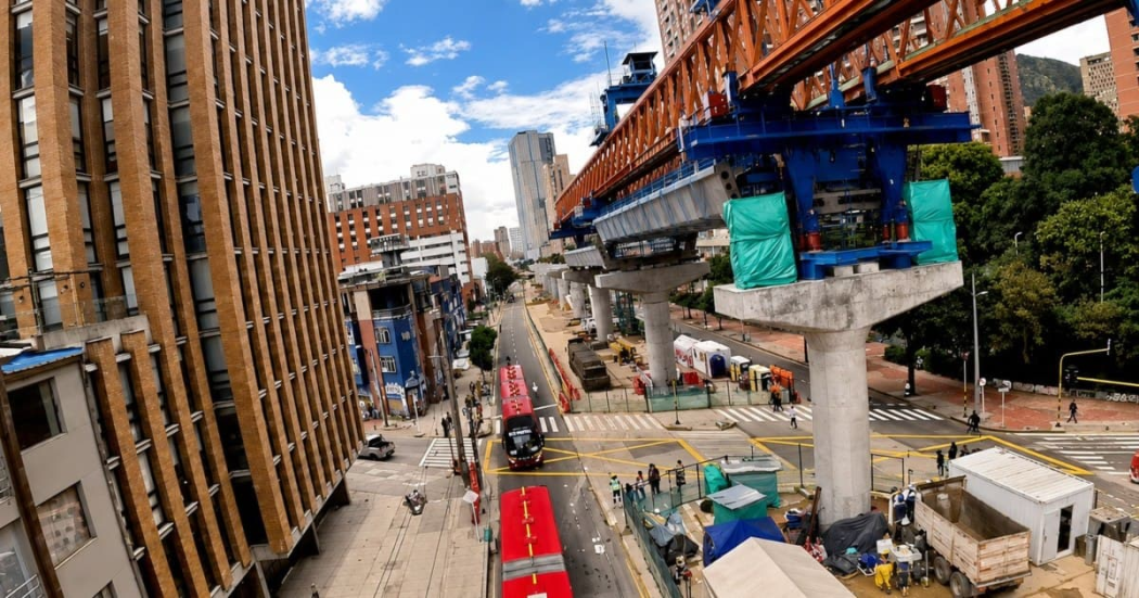 Foto de un frente de obra del Metro 
