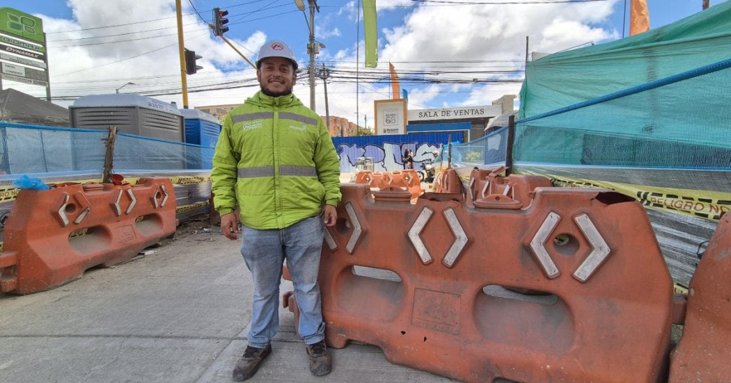 Foto de Óscar Núñez trabajador de la obra del Metro 
