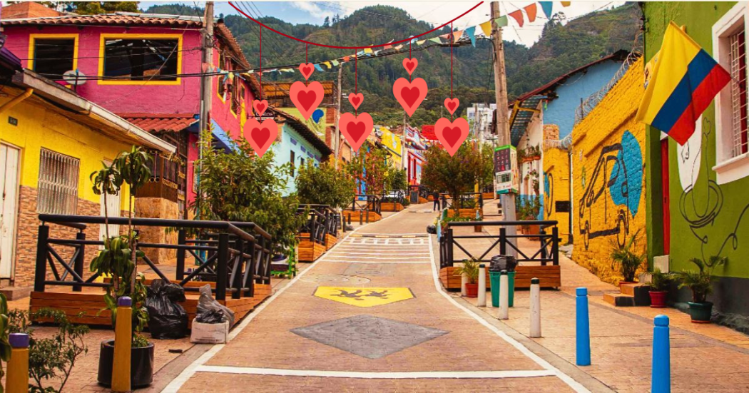 Imagen de calle bonita en Bogotá