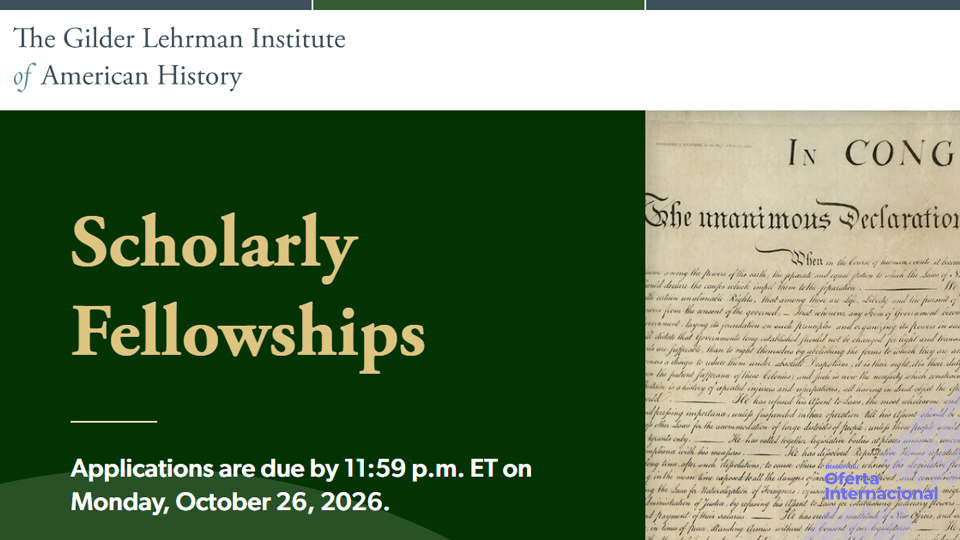 Investigación histórica con apoyo del Gilder Lehrman Institute