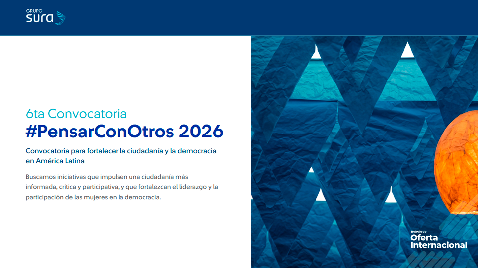 Convocatoria #PensarConOtros 2026 para ciudadanía y democracia