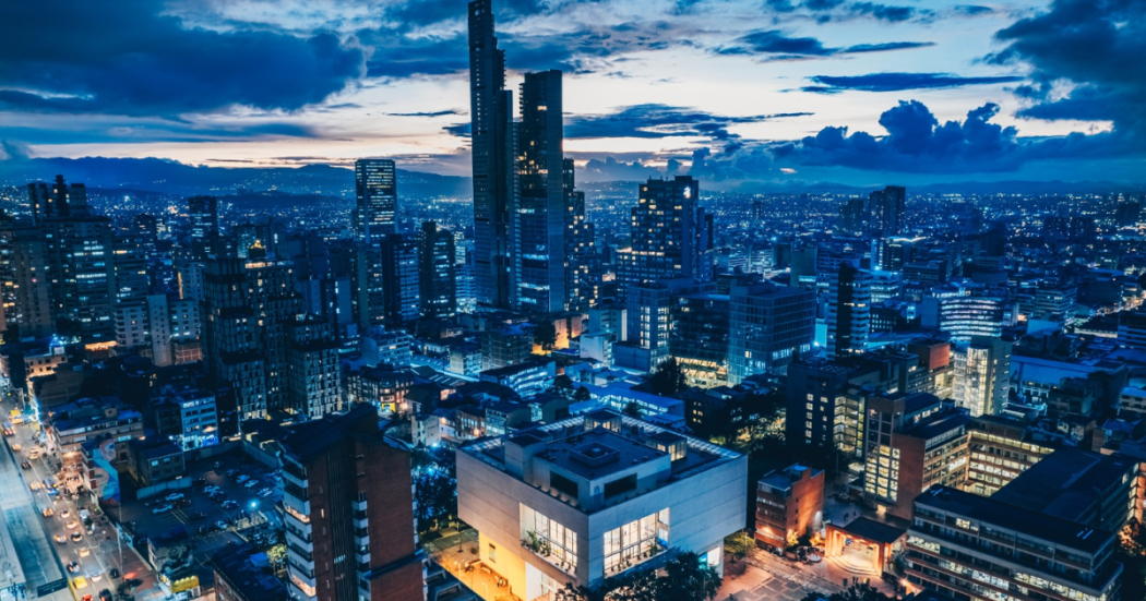 Foto panorámica de Bogotá 