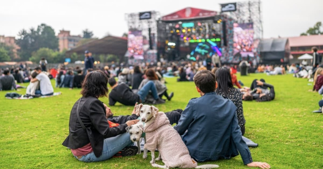 Foto de un concierto en Bogotá.