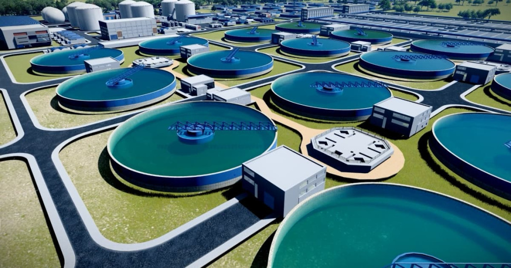 Foto de la Planta de Tratamiento de Aguas Residuales -PTAR- Canoas.
