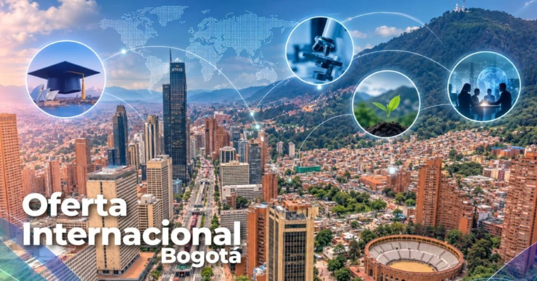 Foto panorámica de Bogotá.