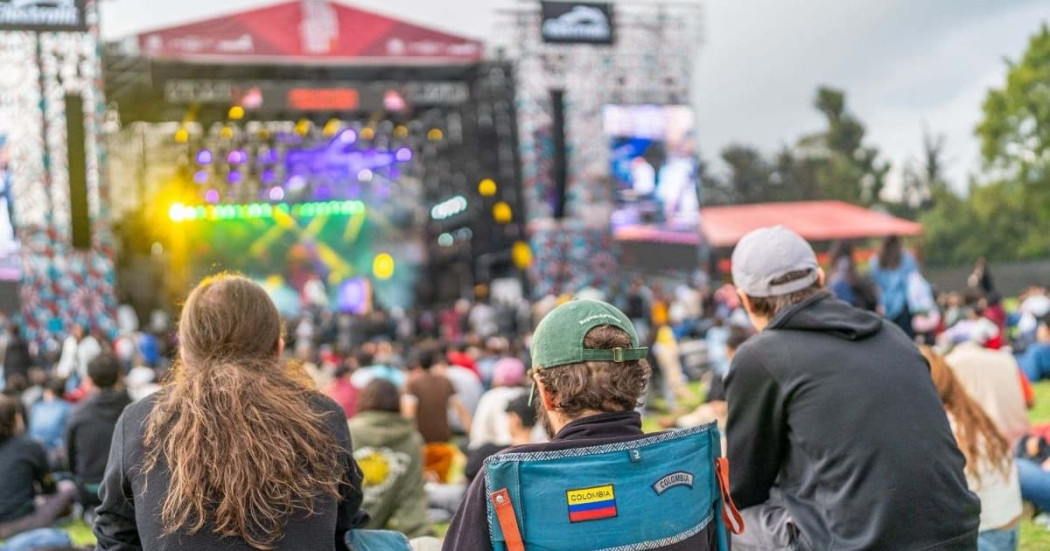 Foto de un concierto en Bogotá.