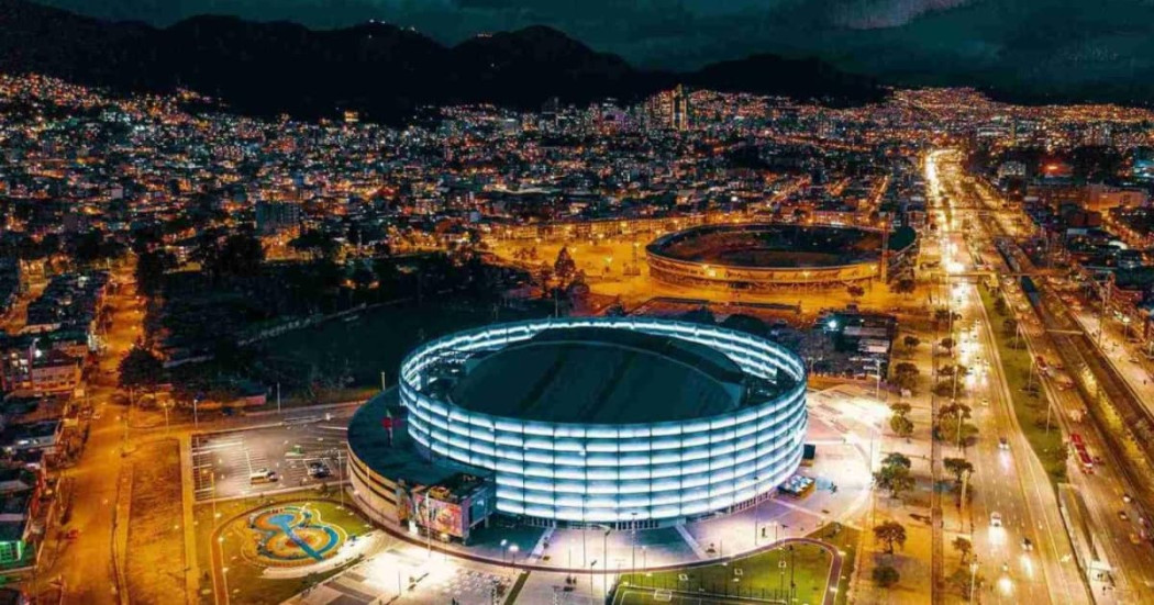 Foto panorámica de Bogotá en inmediaciones al estadio El Campín y Movistar Arena.