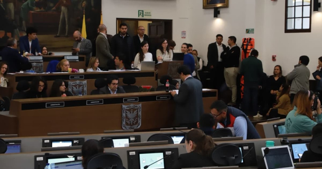 Foto de la plenaria del Concejo de Bogotá.