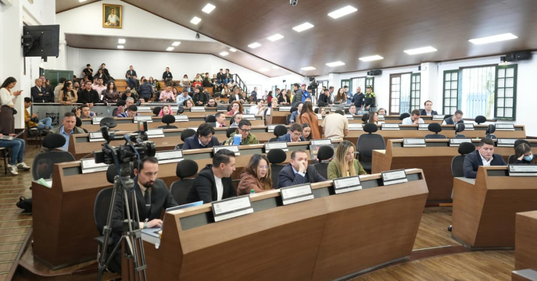 Imagen de la plenaria del Concejo de Bogotá