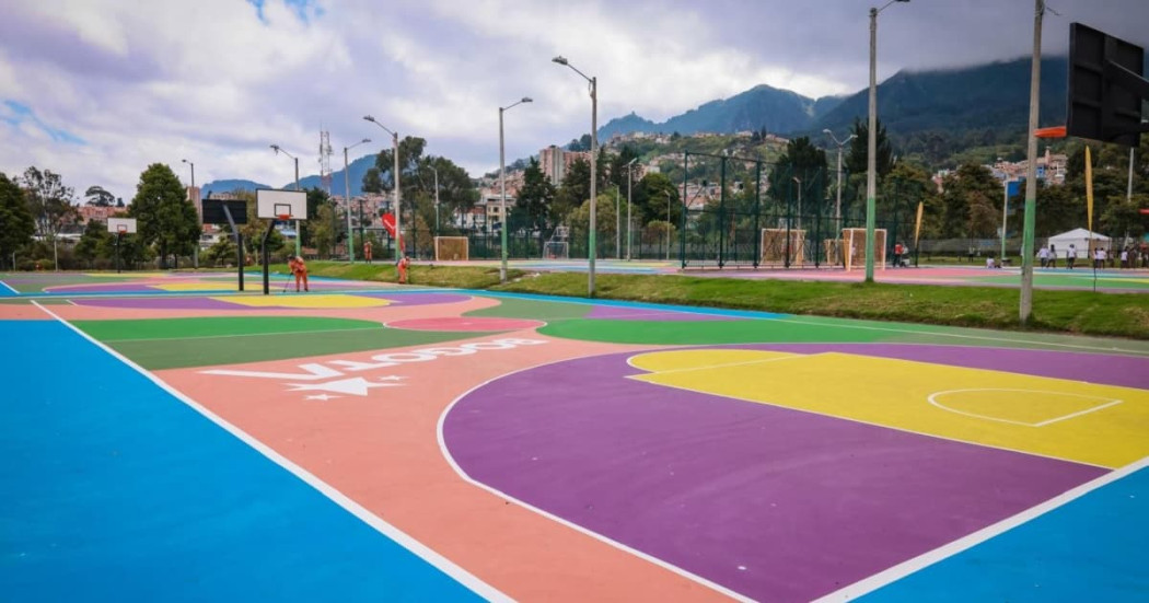 Cancha en el parque San Cristóbal
