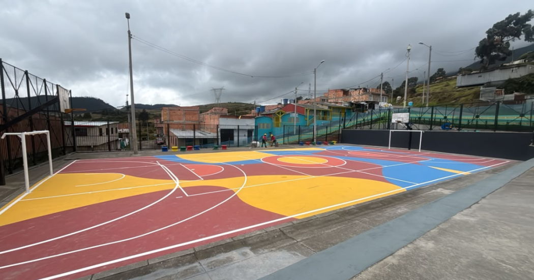Foto de una cancha de fútbol en Bogotá