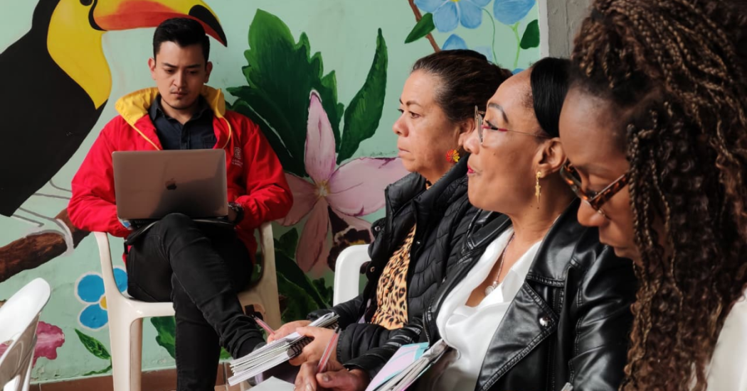 Foto de ciudadanos de la localidad de La Candelaria 