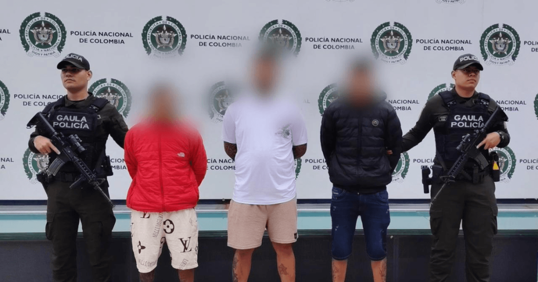 Tres capturados de 'El Hampa' o 'Antitren'.