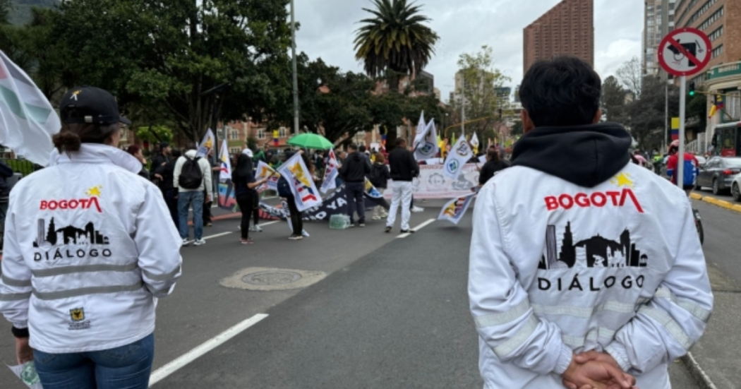Foto de gestoras de diálogo de la Secretaría de Gobierno.