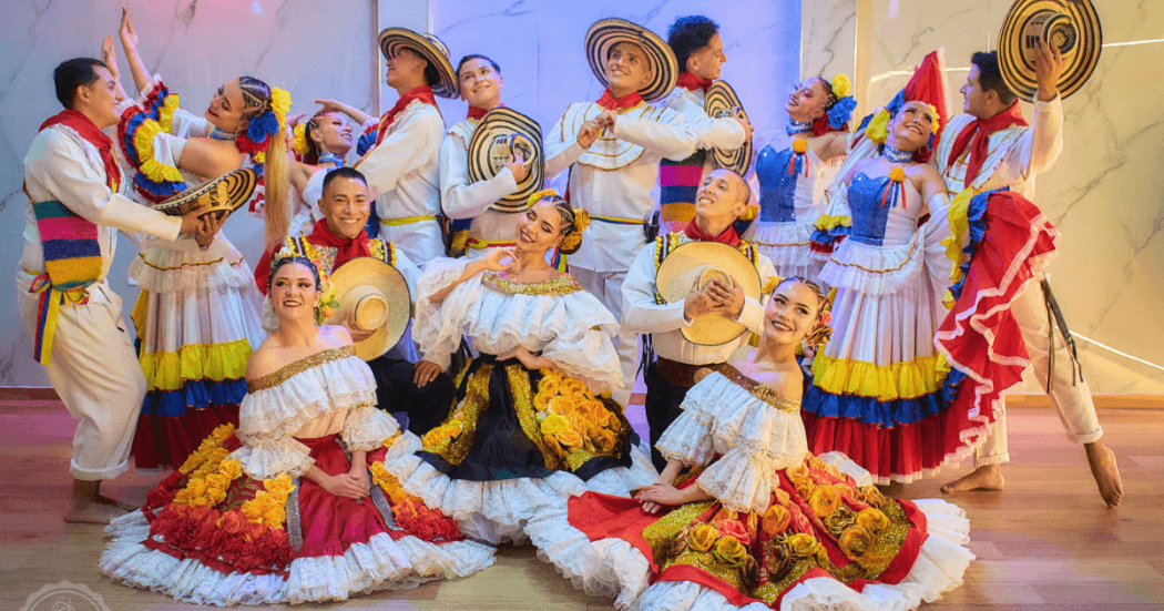 Imagen de bailarines de Danza Colombia Internacional.