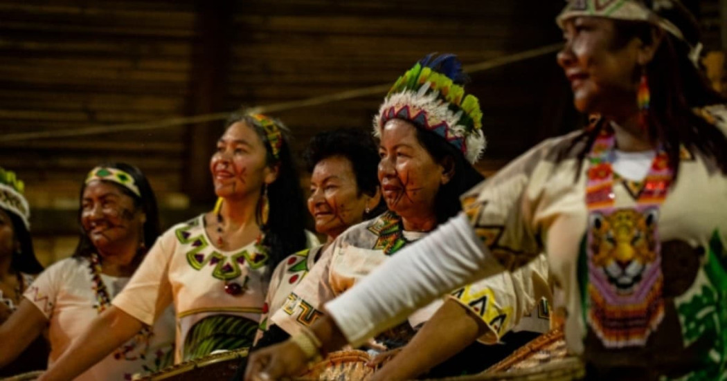 Foto de mujeres de un pueblo indígena