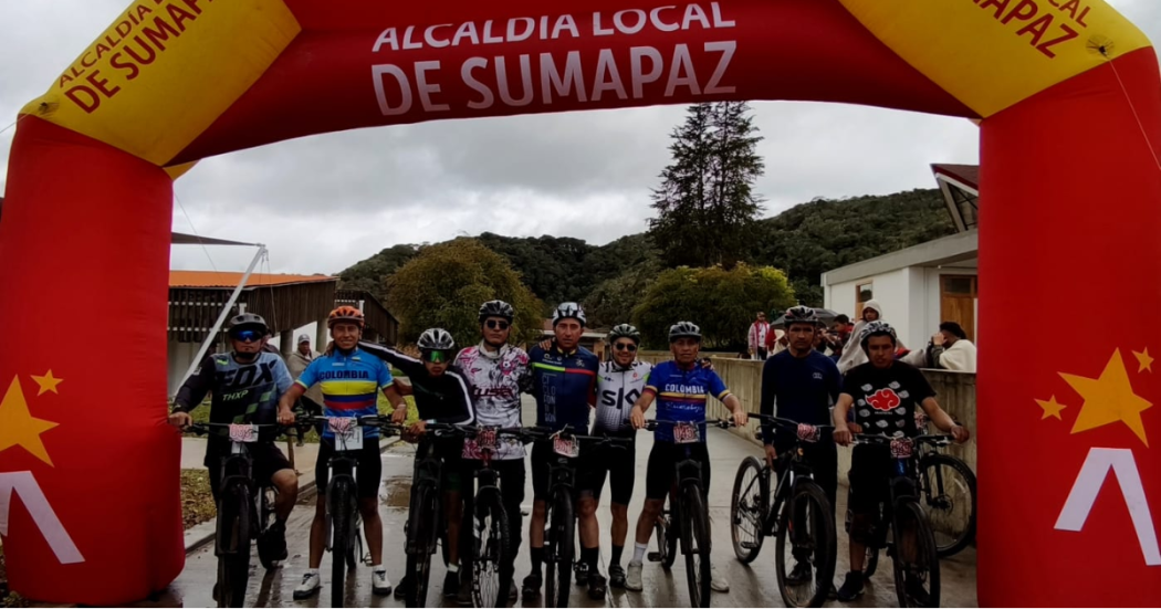 Foto de unos deportistas de la localidad de Sumapaz 