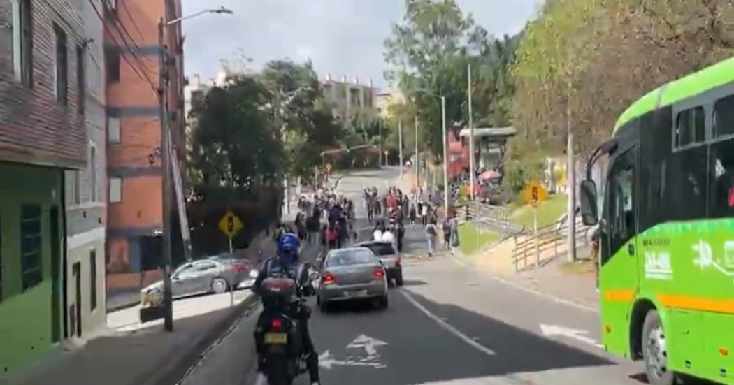 Foto de una vía de Bogotá