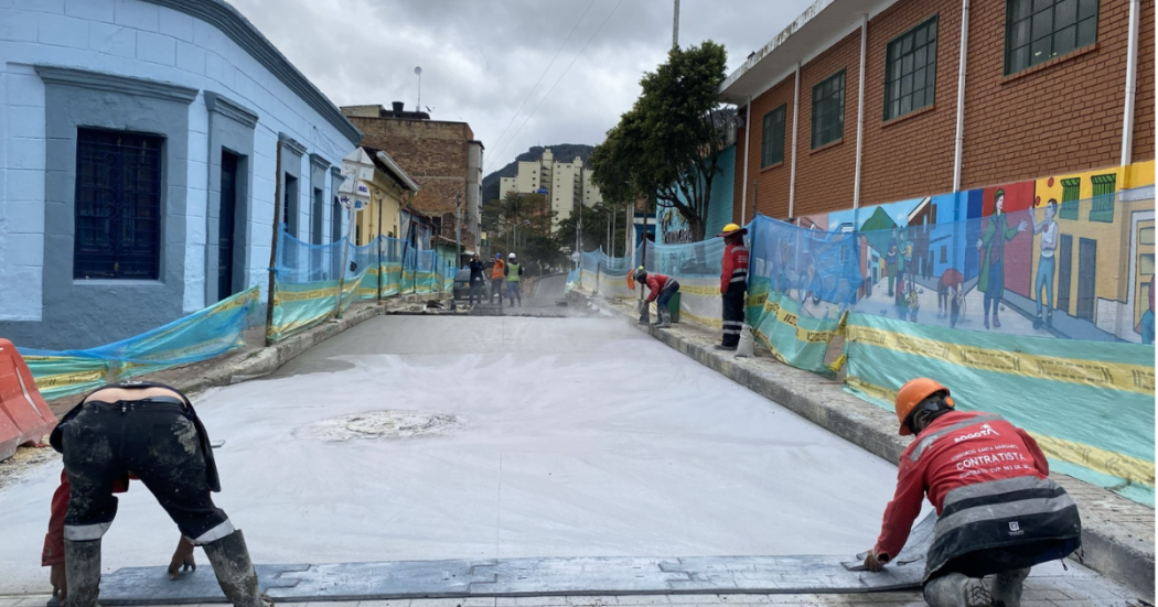 Foto de una obra en La Candelaria