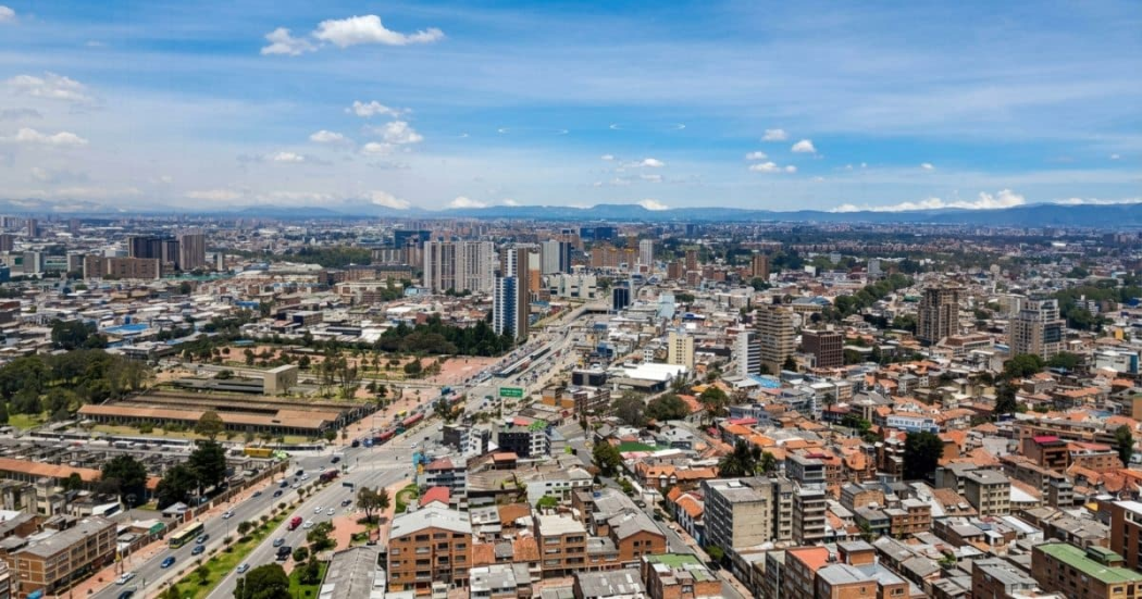 Foto panorámica de Bogotá 