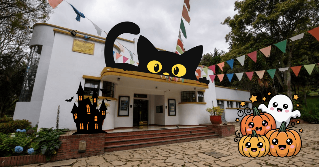 Imagen exterior de Teatro El parque con animaciones de Halloween