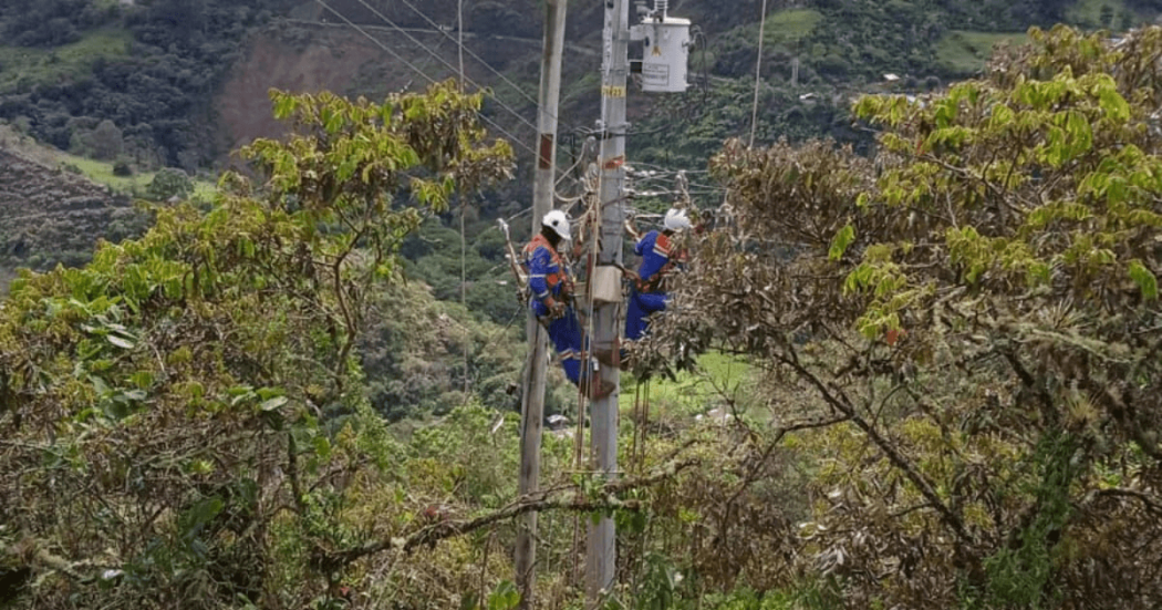 Foto que muestra trabajadores de Enel Colombia.