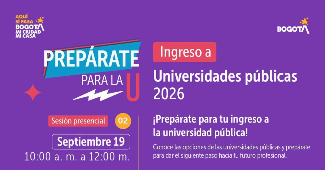Imagen gráfica con el texto: prepárate para la U ingreso a universidades públicas 