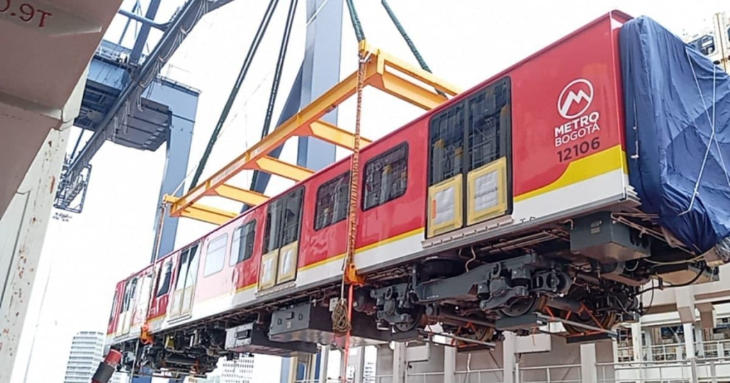Foto de uno de los trenes del Metro. 