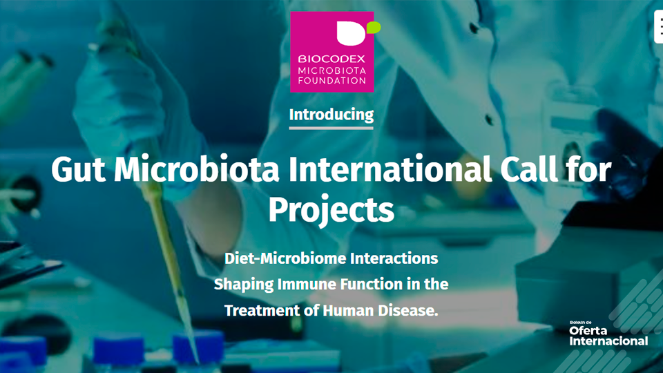Convocatoria Biocodex 2027 para investigación en microbiota
