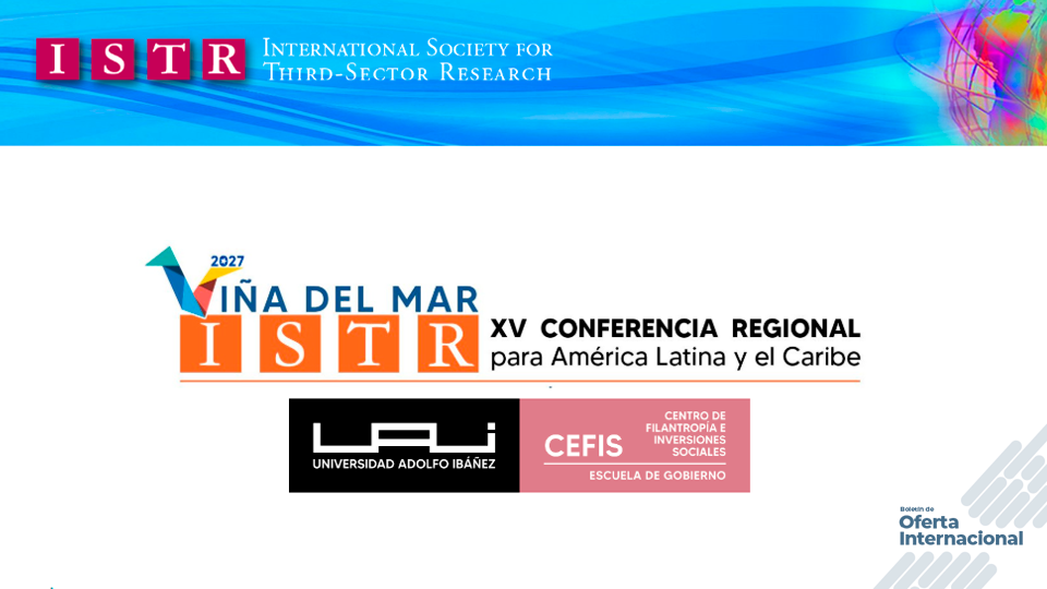 Conferencia ISTR 2027 sobre tercer sector en América Latina