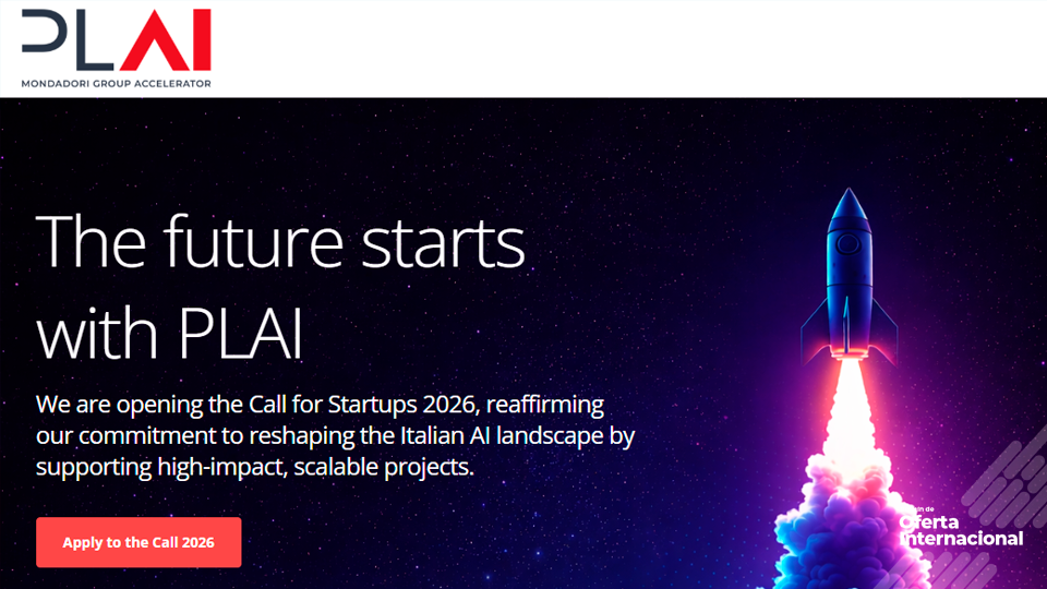 PLAI Accelerator 2026 para startups de inteligencia artificial