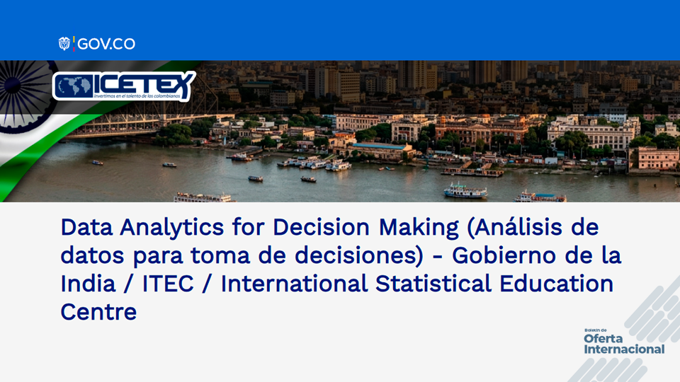 Curso presencial en India sobre analítica de datos y toma de decisiones